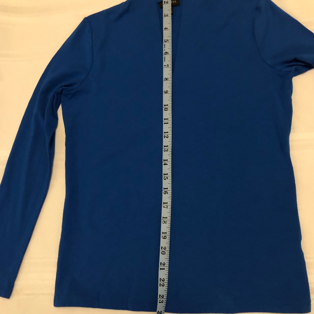 NWOT Talbots Petite Platinum Jersey High Neck Top - Picture 4 of 6